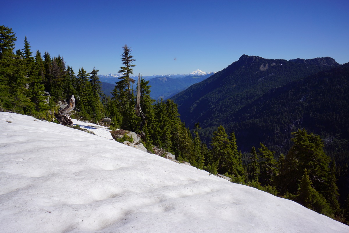 snow above 5000ft in late june - alpine lakes wilderness