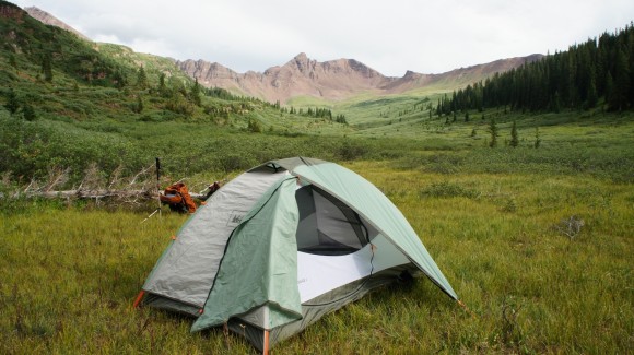 view of campsite in fravert basin