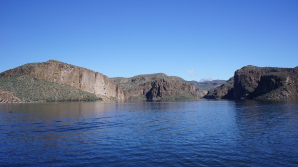 view of arizona's canyon lake from hywy 88
