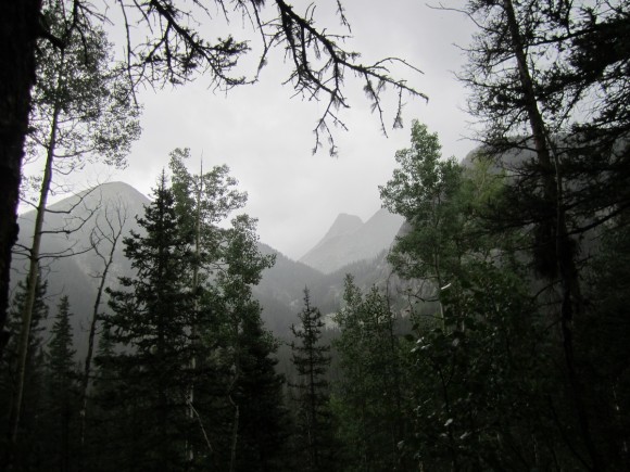 view of vestal peak in the san juan mountain range of southwest colorado