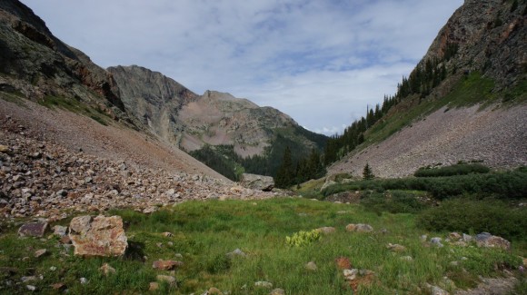 colorado trail below miner's cabin