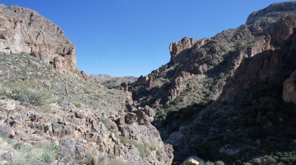 leaving upper labarge box canyon on red tanks trail