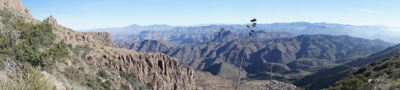 superstition wilderness as seen from superstition mountains