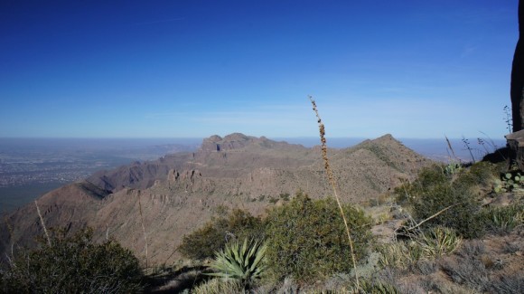 looking north on the superstition ridgeline