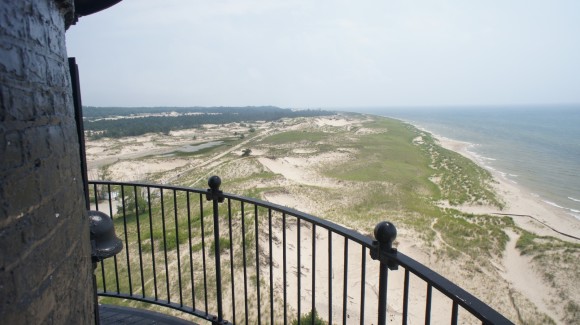 view from big sable point lighthouse
