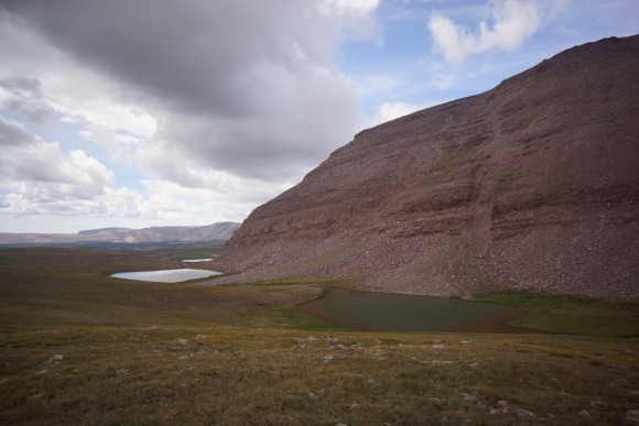 view of alpine lakes in upper garfield basin