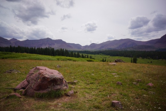 view of henrys fork basin in utah's uintas mountains