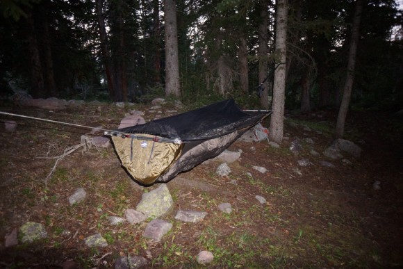 lambert lake hammock hang campsite