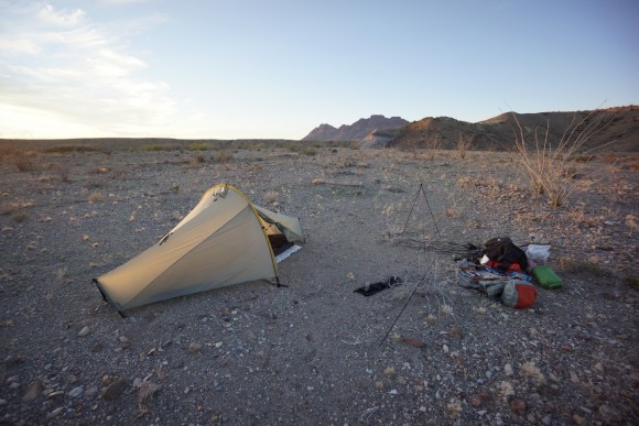 campsite in big bend national park desert